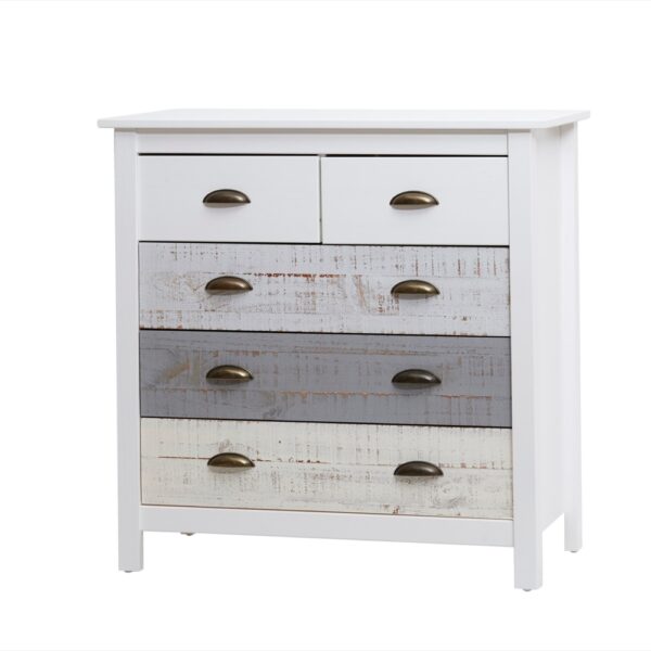 Cómoda Romántica blanco (Multicolor)