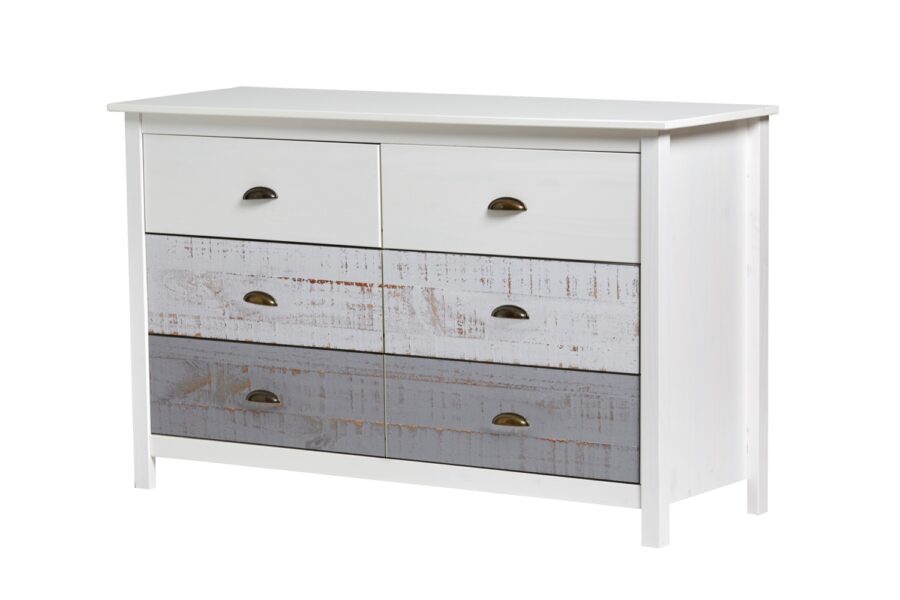 Cómoda Romántica blanco (Multicolor)