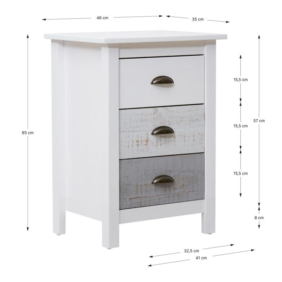 Mesita Romantica blanco (multicolor) - Imagen 4