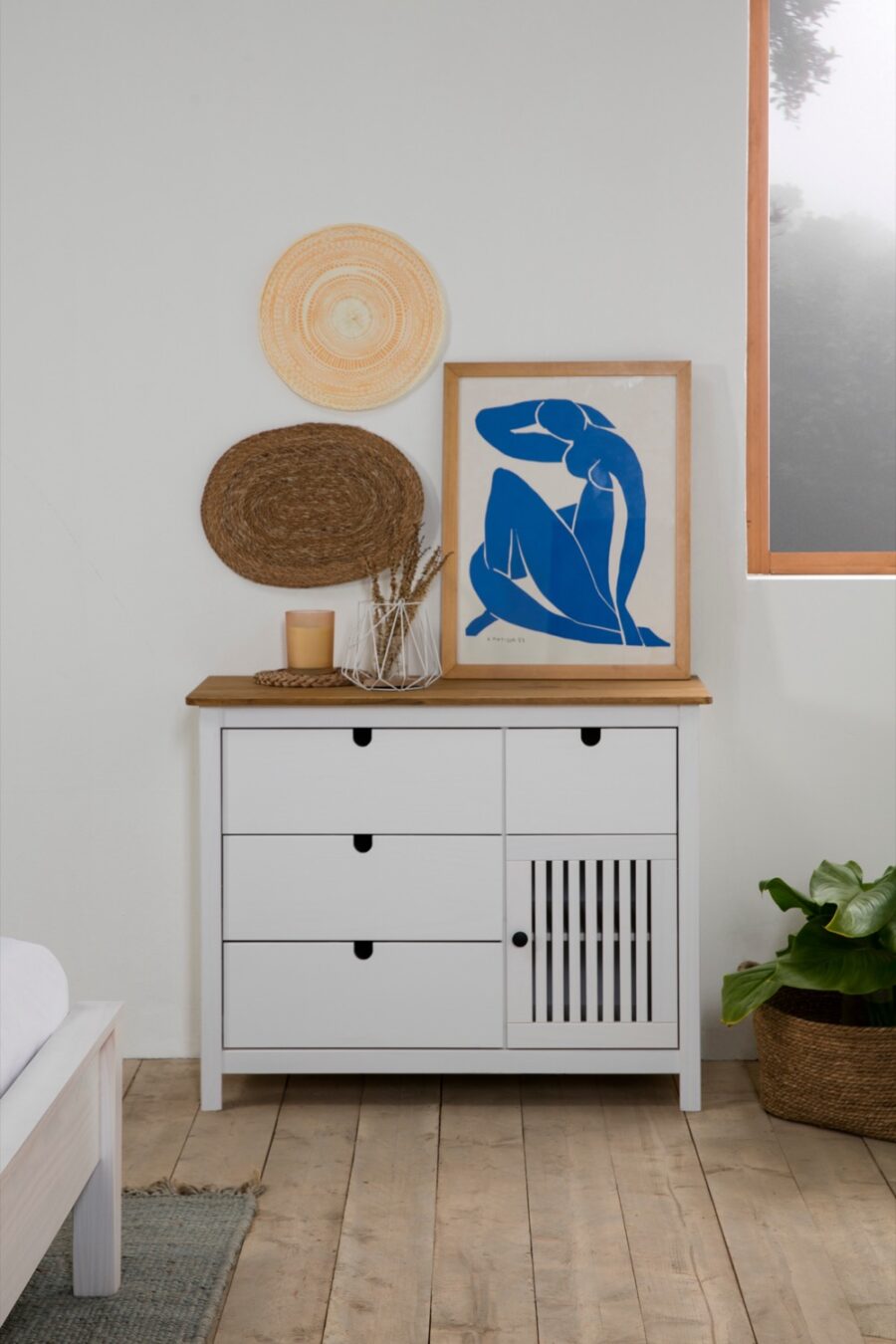 Cómoda Bruna madera (Cera/Blanco Lav) - Imagen 8