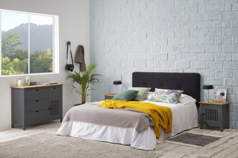 Cómoda Bruna madera (Cera/Gris Antracita) - Imagen 11