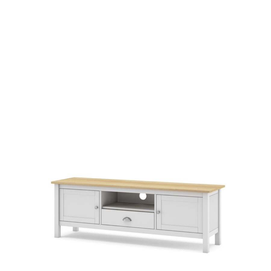 Mueble TV Misti blanco (Blanco/Roble) - Imagen 7