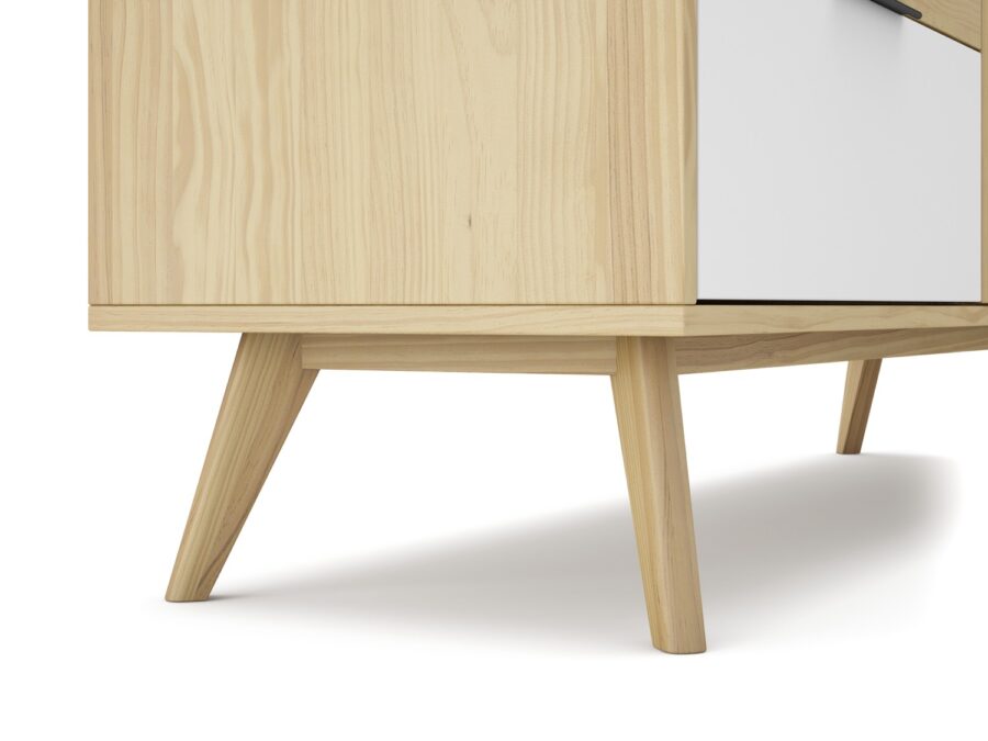 Mueble TV Elfa madera (Roble/Gris Claro/Blanco) - Imagen 3