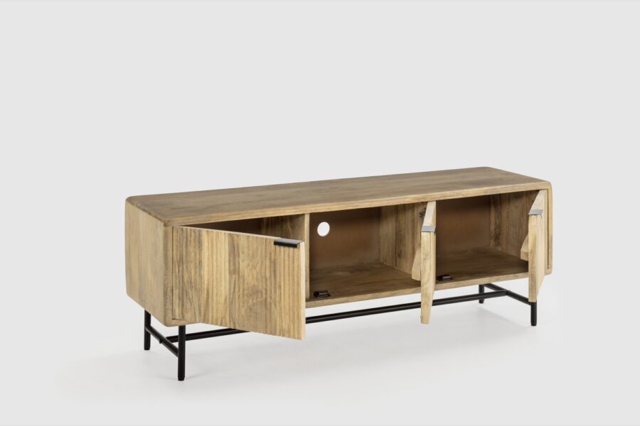 Mueble TV Mundra madera (madera mango) - Imagen 9