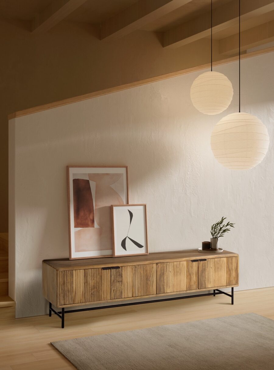 Mueble TV Mundra madera (madera mango) - Imagen 6
