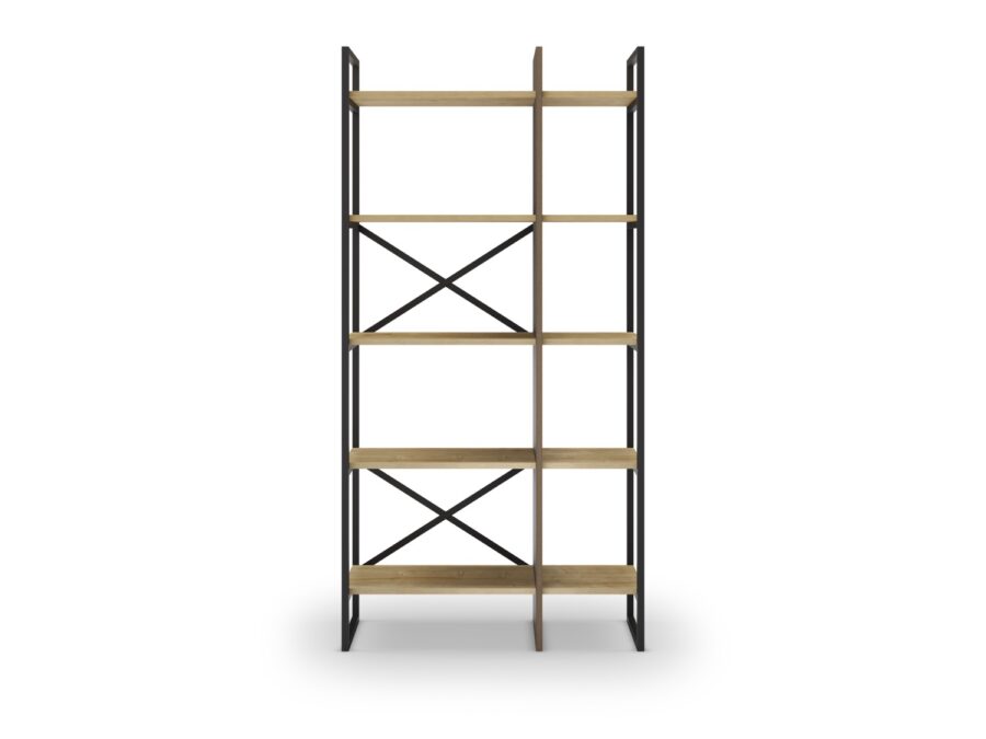 Estanteria Ara madera (Roble/Negro Silky) - Imagen 4