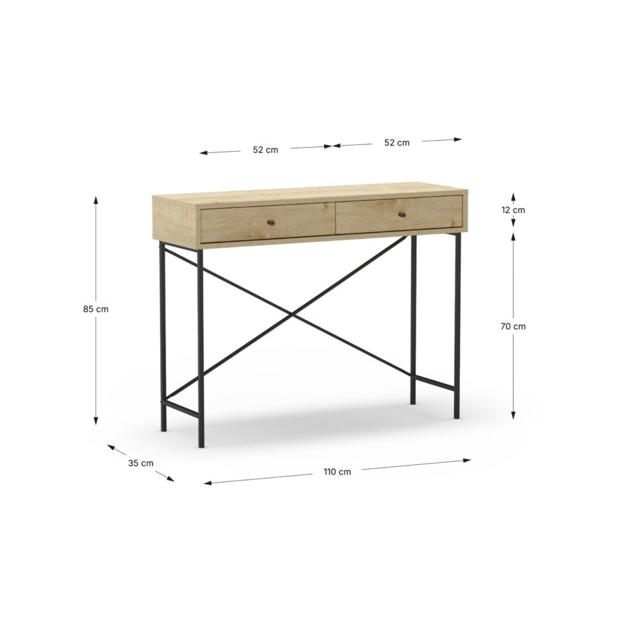 Consola Titan madera (roble) - Imagen 5
