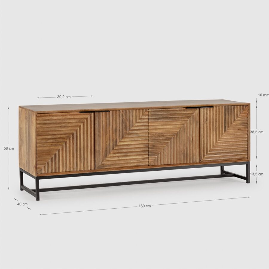 Mueble TV Nereida madera (natural) - Imagen 2