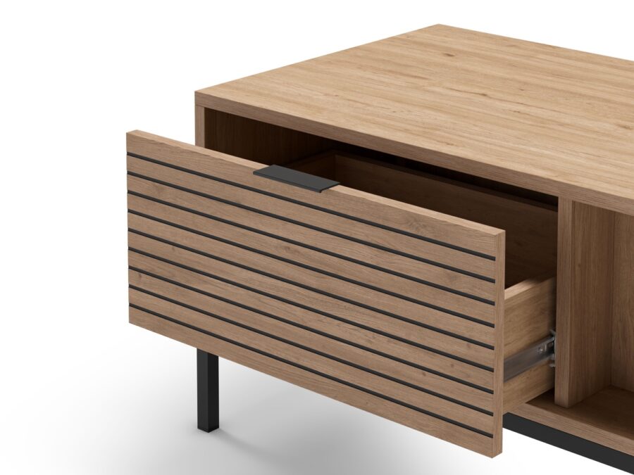 Mueble TV Ariel madera (Sepet) Pata metal - Imagen 5