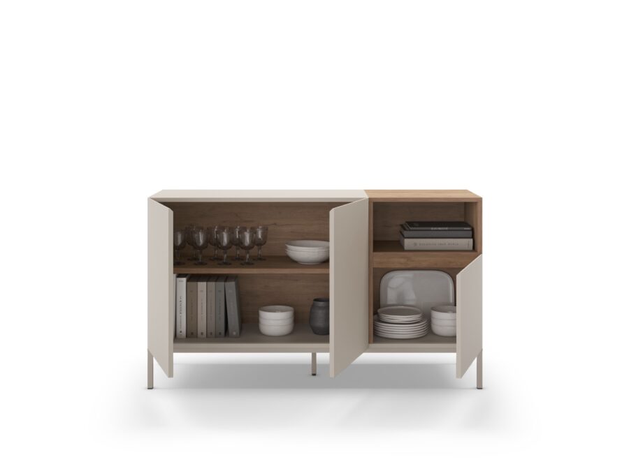 Aparador Cailin crema (Crema/Sepet) Pata metal - Imagen 7