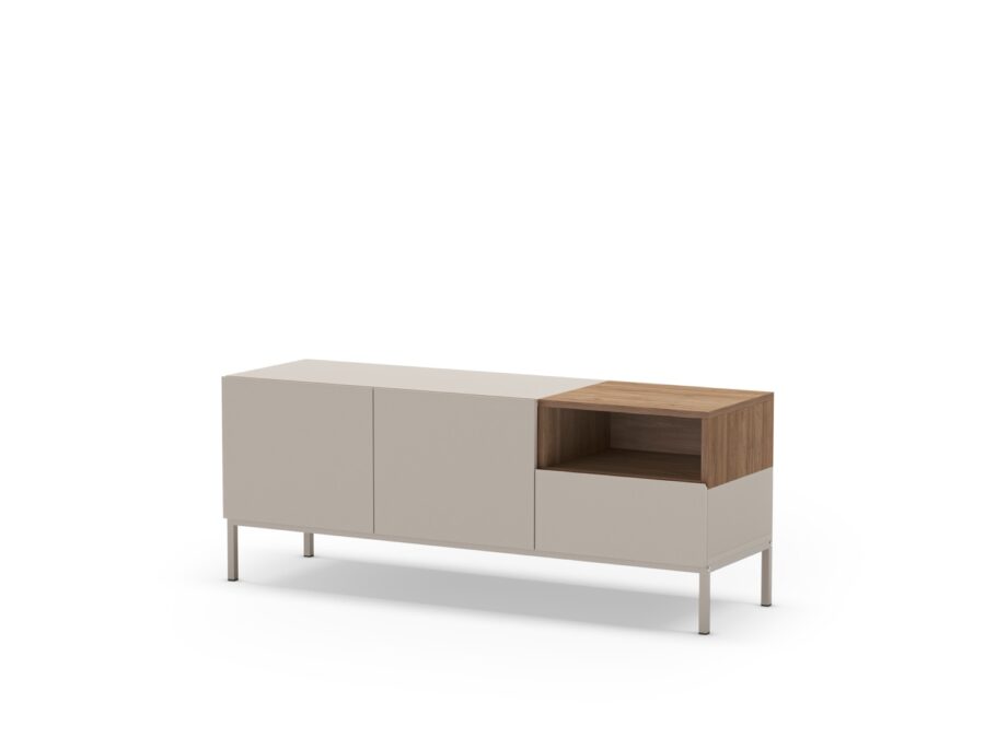 Mueble TV Cailin (Crema/Sepet) Pata metal