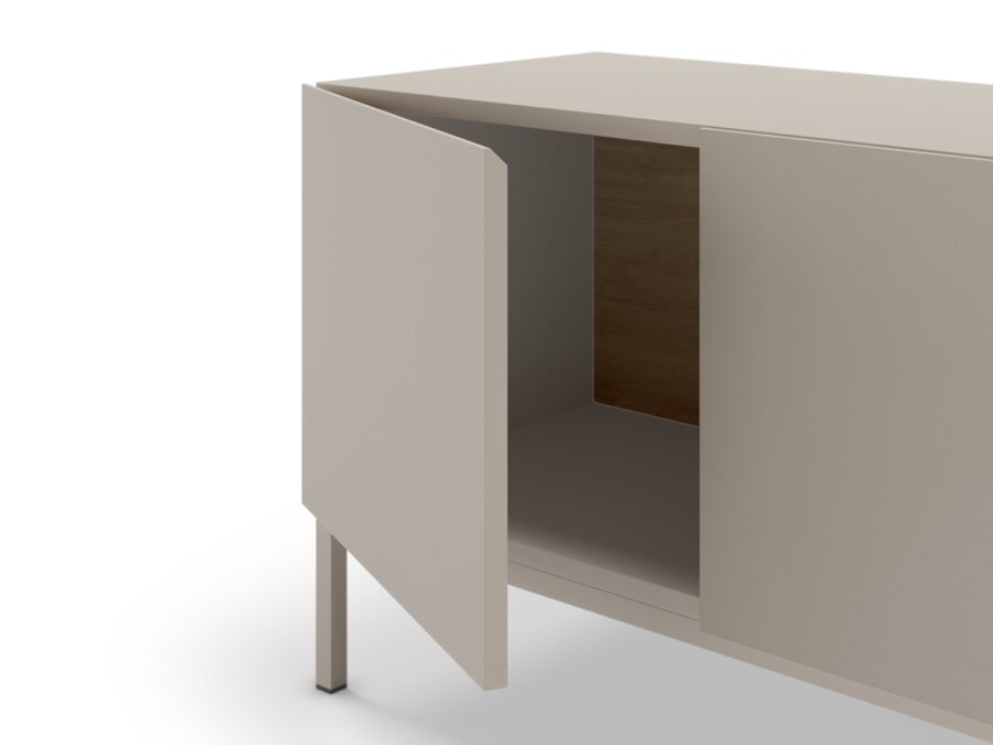 Mueble TV Cailin (Crema/Sepet) Pata metal - Imagen 6