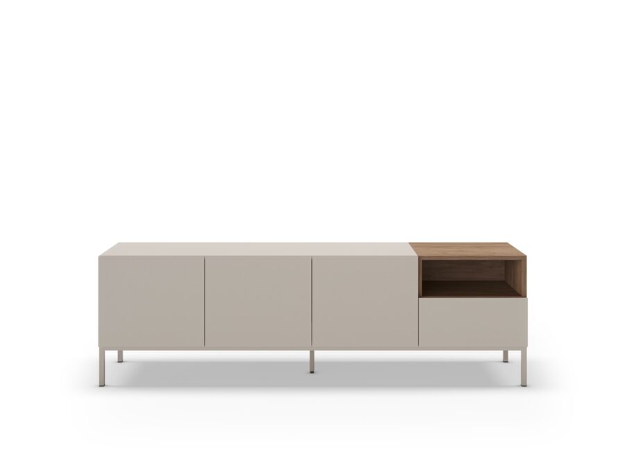 Mueble TV Cailin (Crema/Sepet) Pata metal