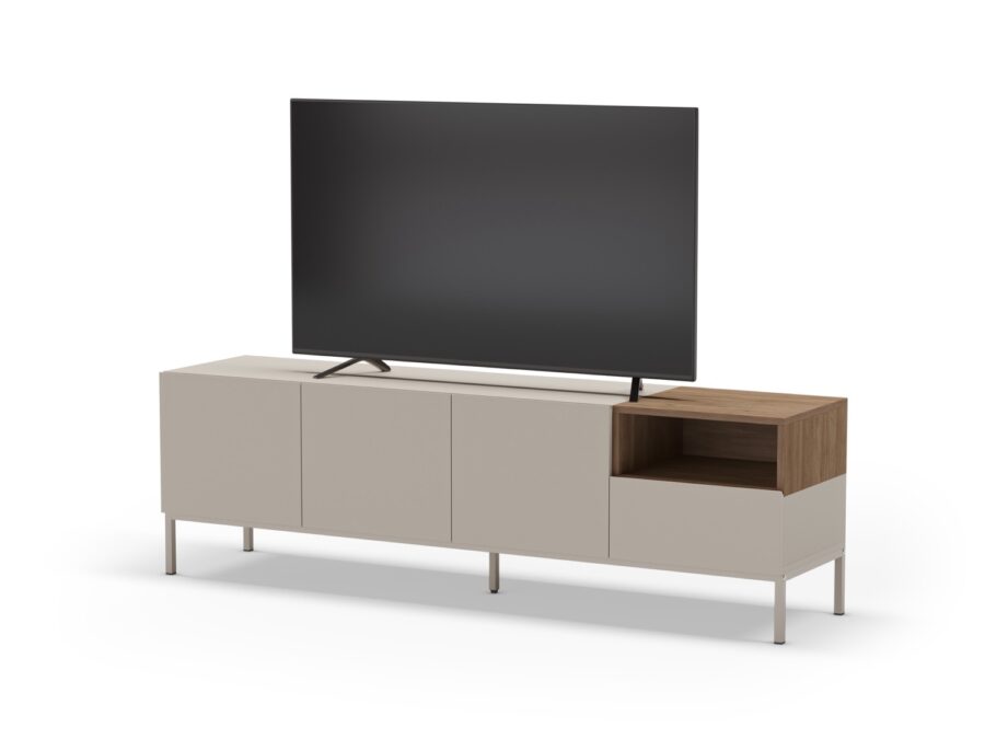 Mueble TV Cailin (Crema/Sepet) Pata metal - Imagen 8