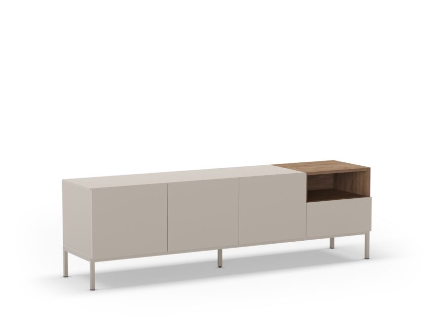 Mueble TV Cailin (Crema/Sepet) Pata metal - Imagen 10