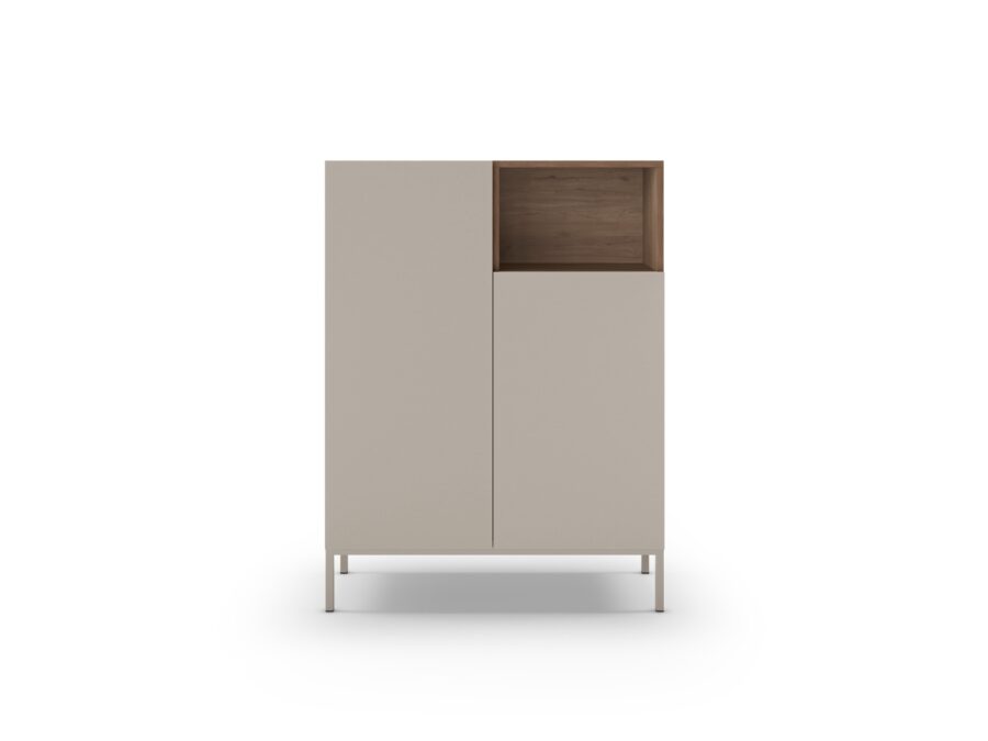 Mueble Auxiliar Alto Cailin (Crema/Sepet) Pata metal - Imagen 6
