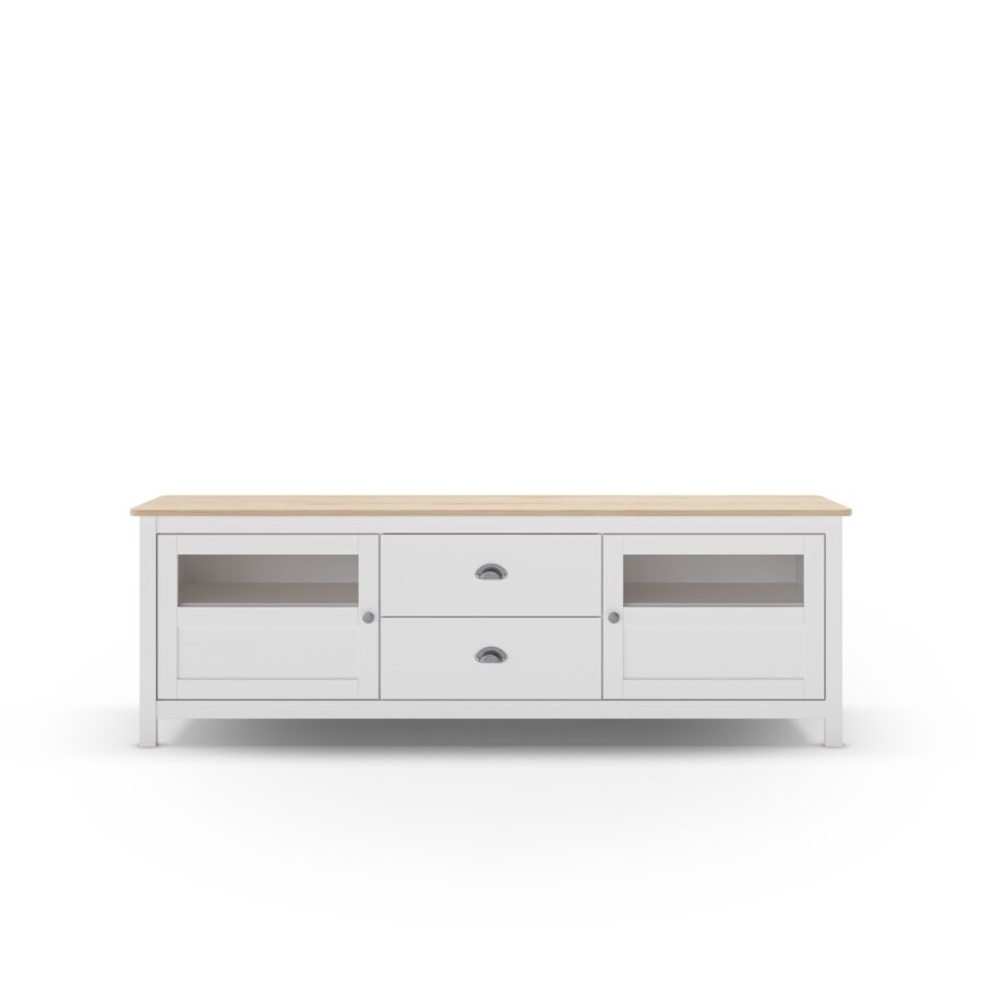 Mueble TV Misti blanco (Blanco/Roble) - Imagen 3