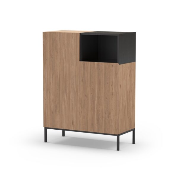 Mueble Auxiliar Alto Cailin (Sepet/Negro) Pata metal