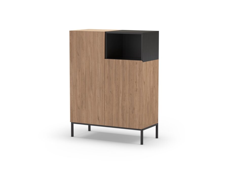 Mueble Auxiliar Alto Cailin (Sepet/Negro) Pata metal