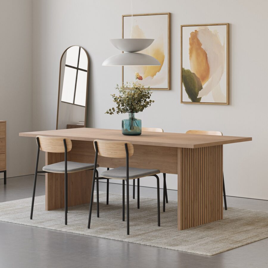 Mesa rectangular Ariel madera (Sepet) - Imagen 2