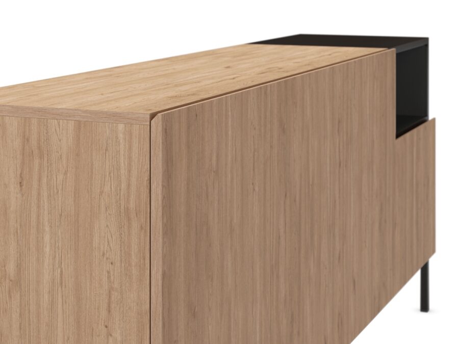 Aparador Cailin madera (Sepet/Negro) - Imagen 4