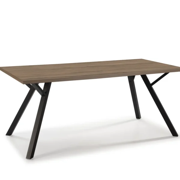 Mesa rect. Alpa madera (nogal sabi)