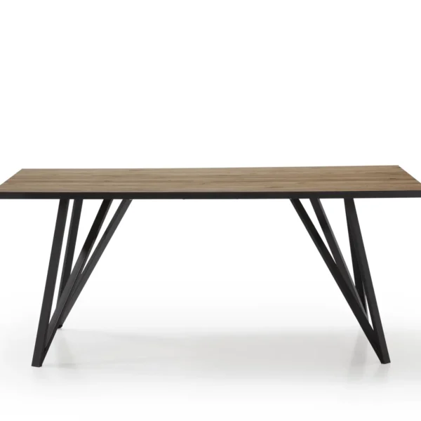 Mesa rect. Lira madera (natural/canto bocamina)