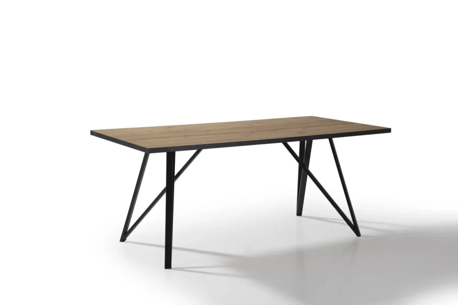 Mesa rect. Lira madera (natural/canto bocamina) - Imagen 8