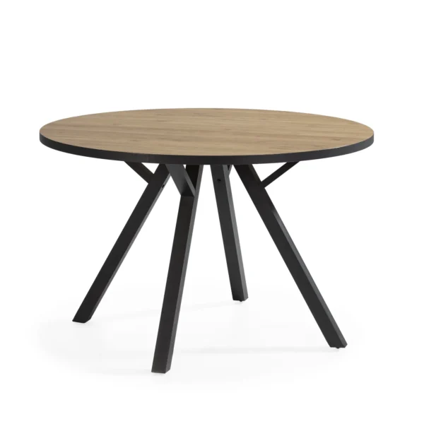Mesa redonda Ori madera (natural/canto bocamina)