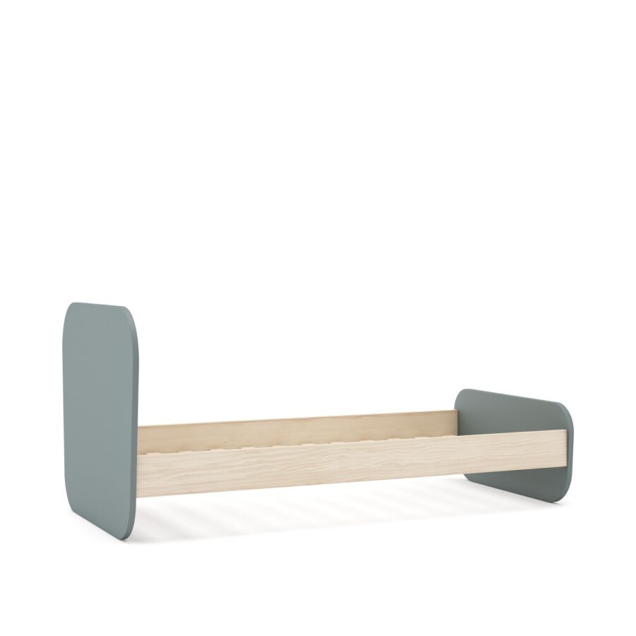 Cama 90 Esteban verde (verde kaki 444c/cera blanca) - Imagen 2