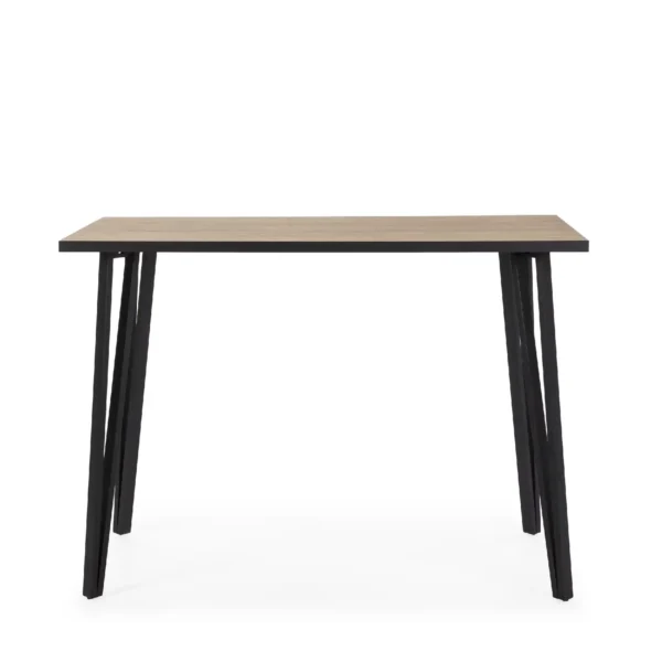 Mesa bar Sada madera (natural/canto bocamina)
