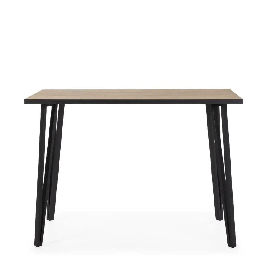 Mesa bar Sada madera (natural/canto bocamina)