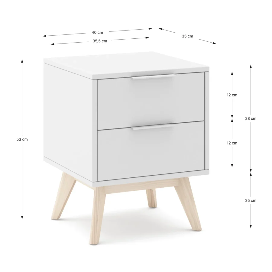 Mesita Nexus blanco (blanco/cera blanca) - Imagen 7