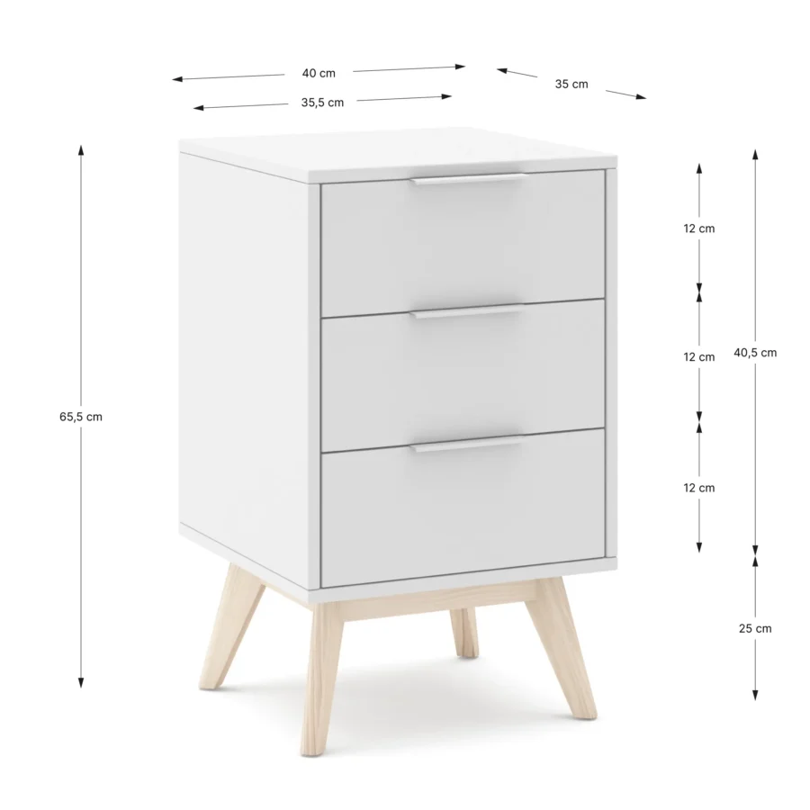 Mesita Nexus blanco (blanco/cera blanca) - Imagen 8