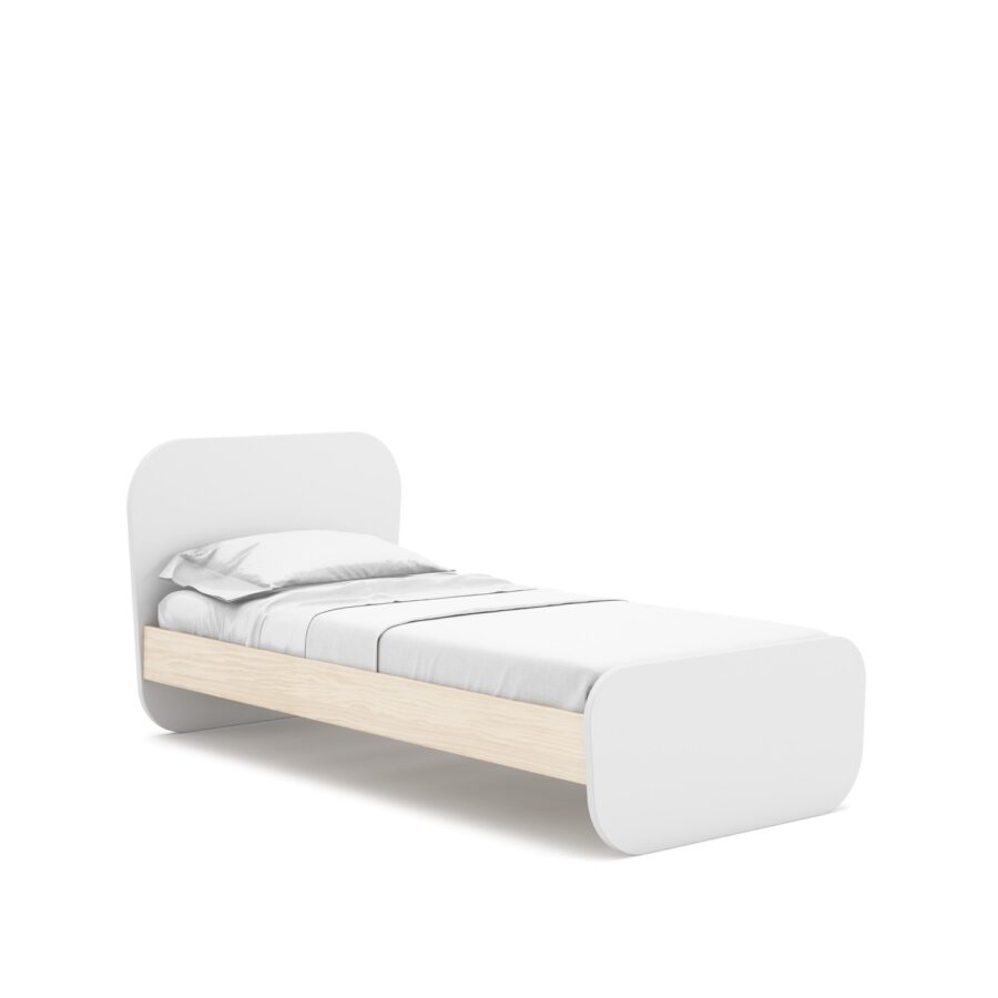 Cama 90 Esteban blanco (blanco/cera blanca) - Imagen 7