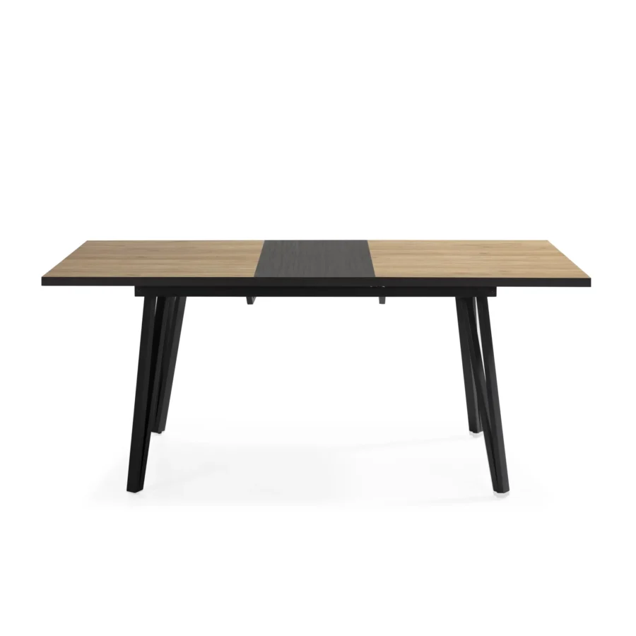 Mesa rect. ext/negro Cleia madera (natural/canto bocamina) - Imagen 10