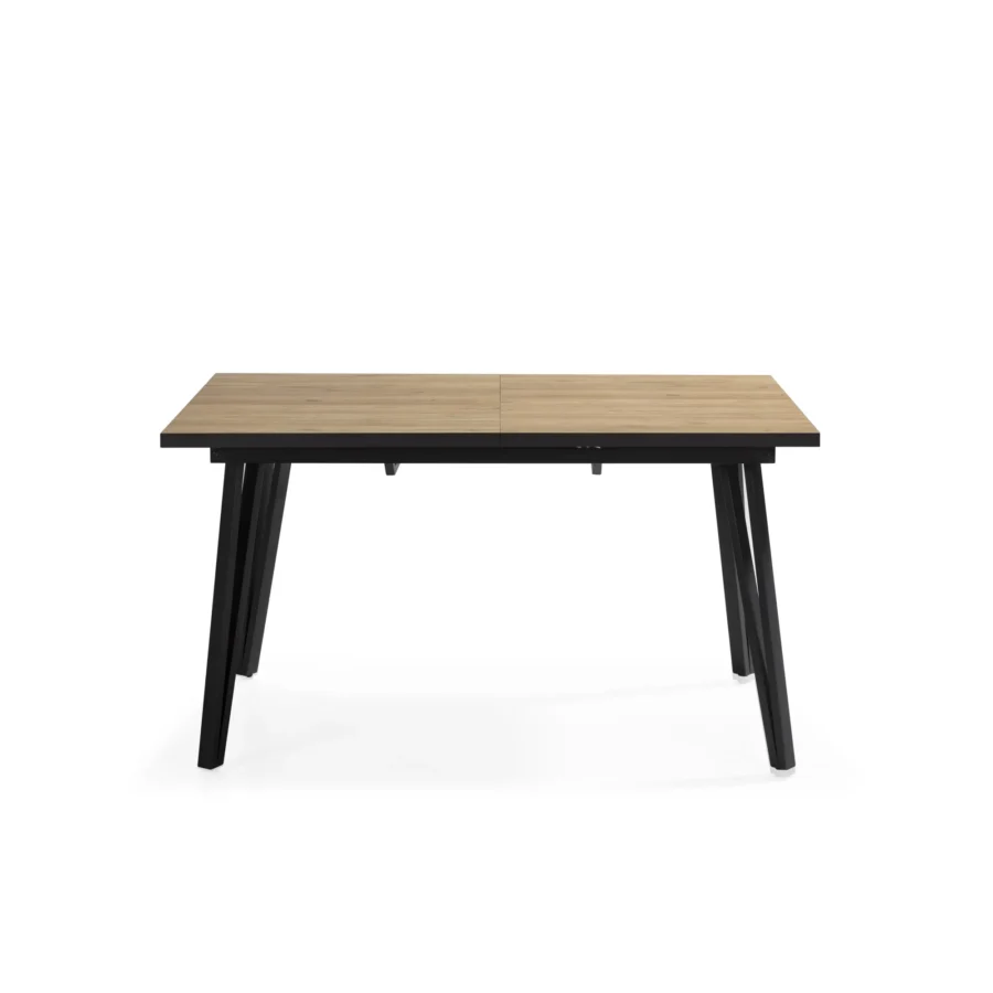Mesa rect. ext/negro Cleia madera (natural/canto bocamina) - Imagen 11