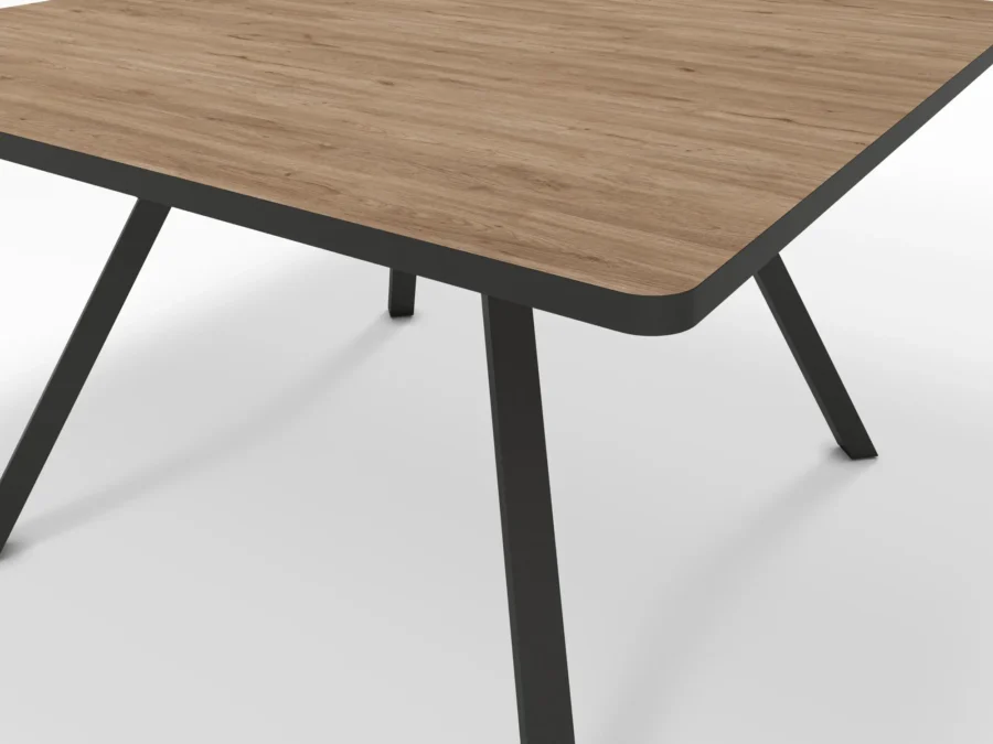 Mesa cuadrada Ori madera (natural/cero bocamina) - Imagen 9