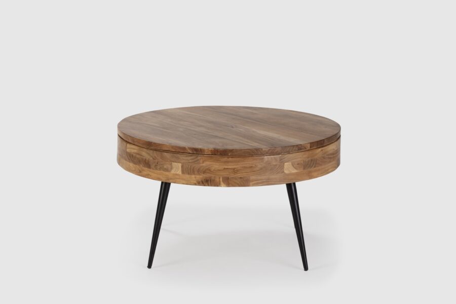 Mesa Centro redonda Kali madera (acacia) - Imagen 4