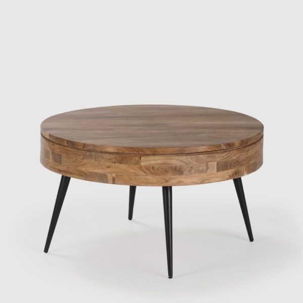 Mesa Centro redonda Kali madera (acacia)