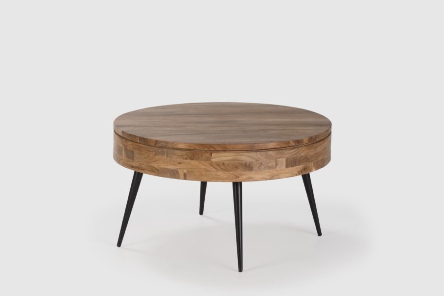 Mesa Centro redonda Kali madera (acacia)