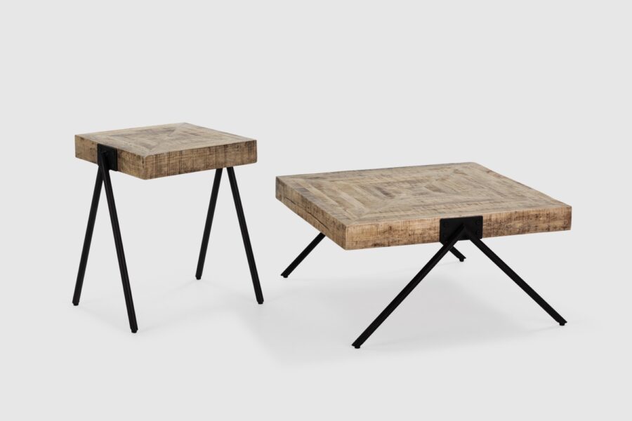 Mesa rincon Indra madera (madera mango natural) - Imagen 2