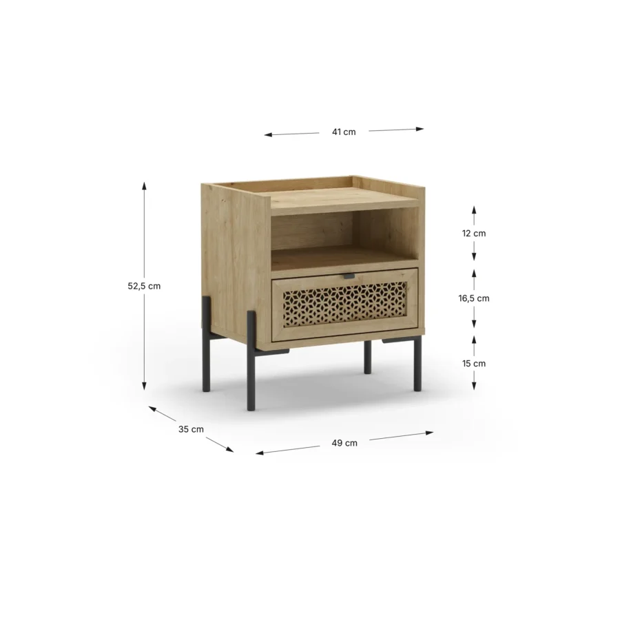 Mesita Quilla madera (roble) - Imagen 7