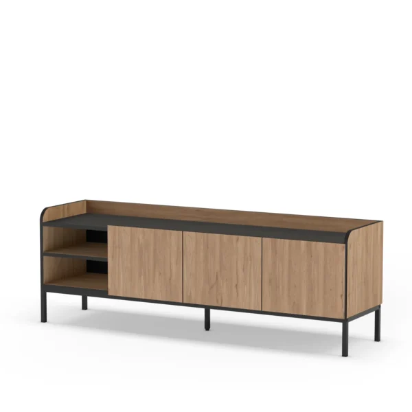 Mueble TV Amara madera (sepet/negro)