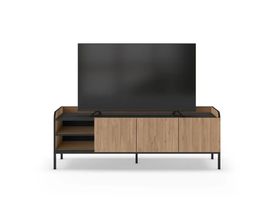 Mueble TV Amara madera (sepet/negro) - Imagen 6