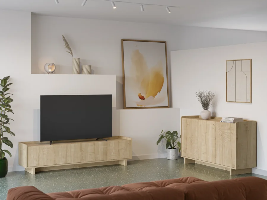 Mueble TV Maia madera (roble) - Imagen 5