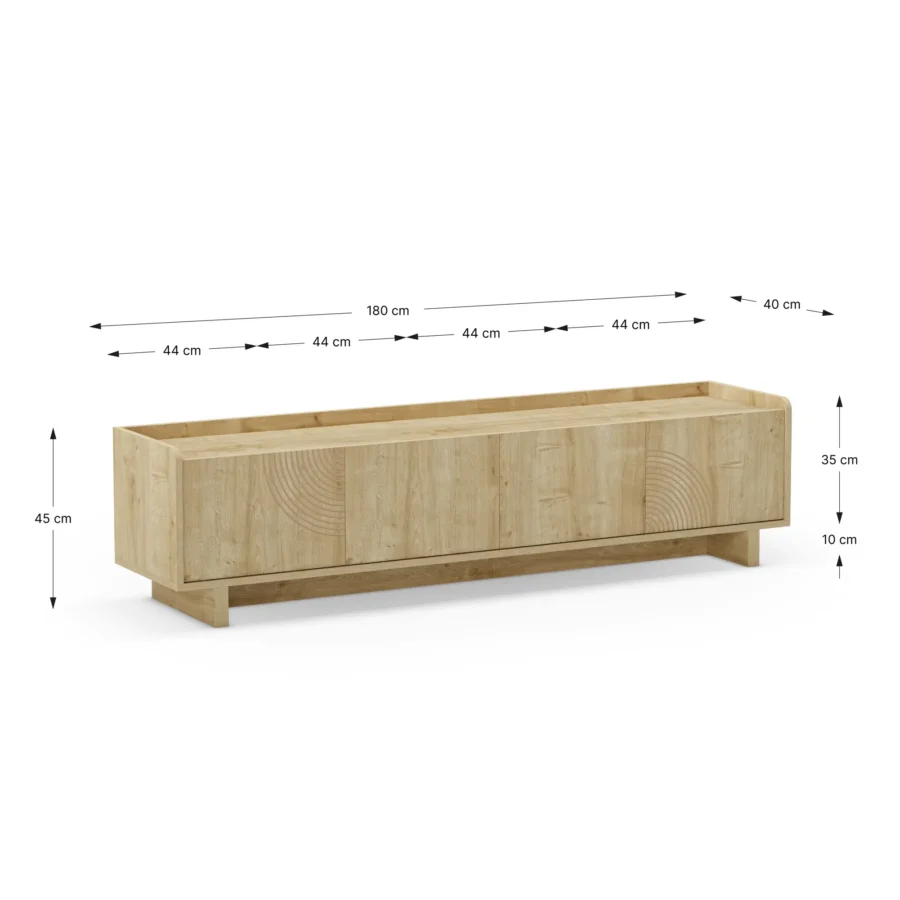 Mueble TV Maia madera (roble) - Imagen 11