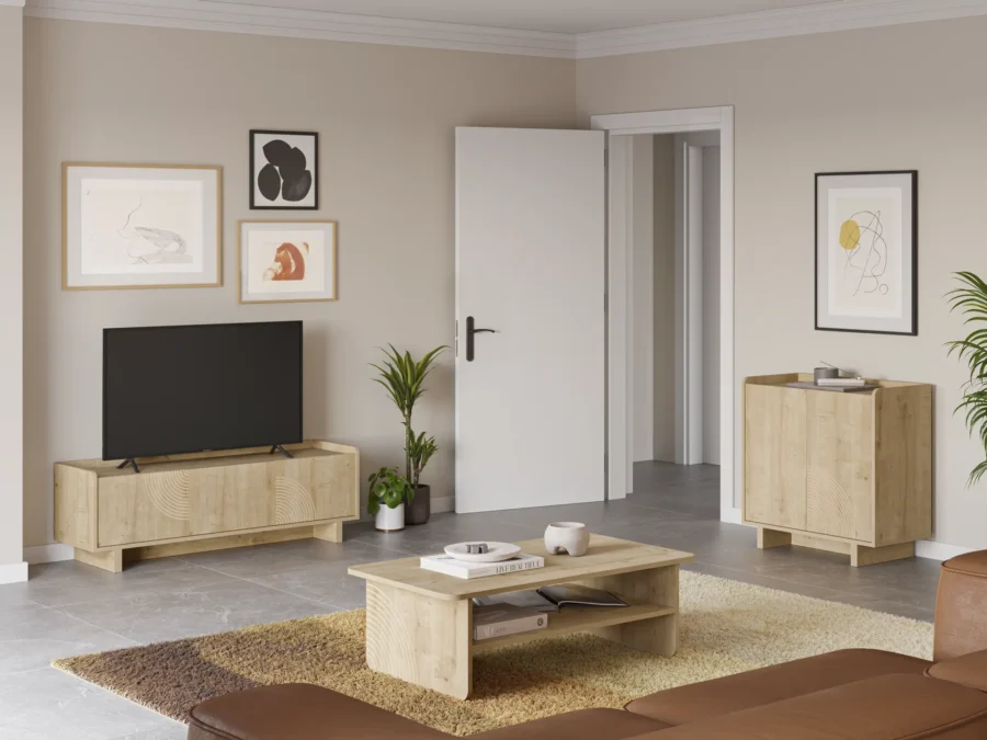 Mueble TV Maia madera (roble) - Imagen 3
