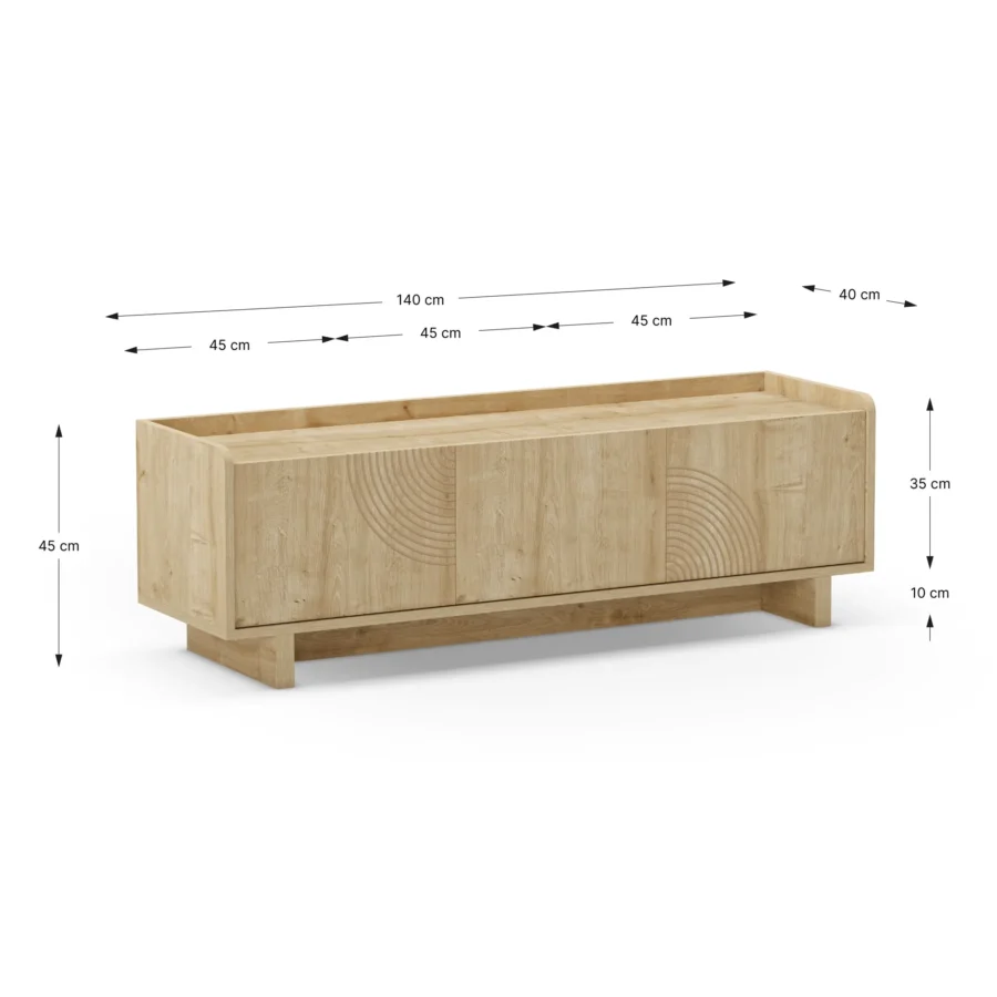 Mueble TV Maia madera (roble) - Imagen 8