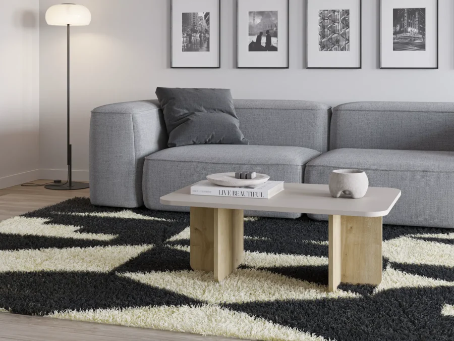 Mesa centro Kendall crema - Imagen 2